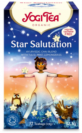 Ceaiuri, Cafea si Inlocuitori - Ceai bio Star Salutation, 17 pliculete a 1,9g, 32,3g Yogi Tea