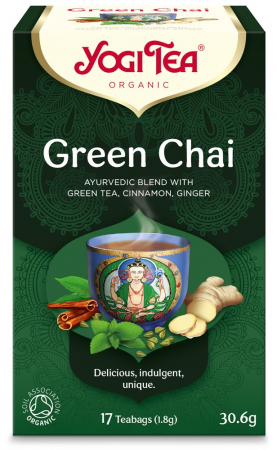 Ceaiuri, Cafea si Inlocuitori - Ceai bio Verde, 17 pliculete x 1.8g (30.6g) Yogi Tea