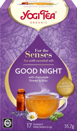 Sucuri - Ceai cu ulei esential, Noapte Buna, bio 35.7g Yogi Tea