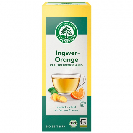Alimente - Ceai de ghimbir cu portocale bio