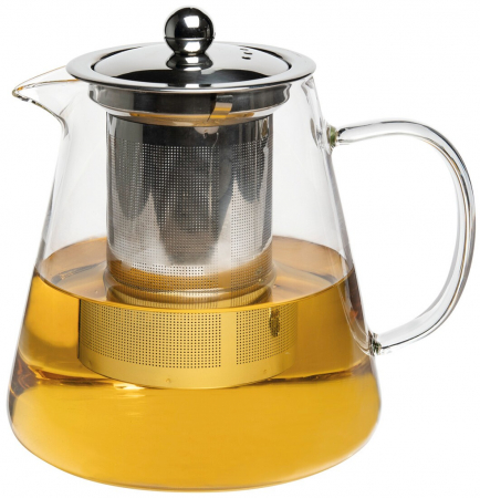 Ceaiuri, Cafea si Inlocuitori - Ceainic din sticla cu infurzor 1L Rubato, Pronat