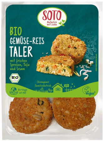 Tendinte - Chifele bio din legume cu orez, 8buc. 250g Soto