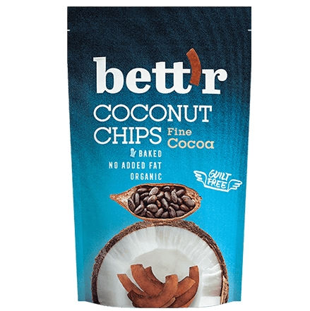 Snacksuri - Chips de cocos eco cu cacao 70g BETTR