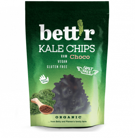 Snacksuri - Chips din kale cu ciocolata raw eco 30g Bettr