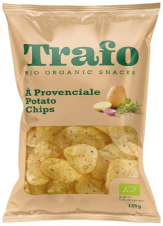 Tendinte - Chipsuri bio de cartofi cu ierburi de provence, 125g Trafo