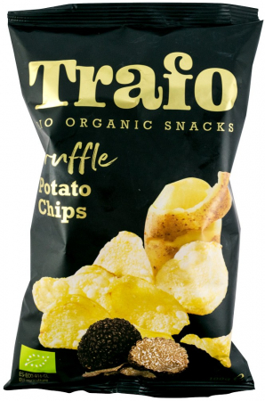 Tendinte - Chipsuri bio din cartofi cu trufe negre, 100g Trafo