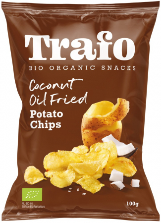 Tendinte - Chipsuri bio putin sarate, prajite in ulei de cocos, 100g Trafo