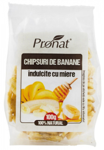 Tendinte - Chipsuri de banane cu miere 100g Pronat