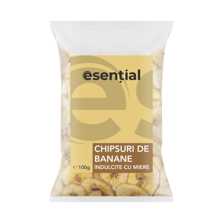 Alimente - Chipsuri de banane cu miere 100g Esential