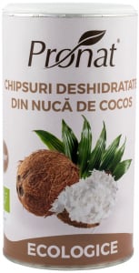 Chipsuri deshidratate din nuca de cocos, Bio, 110 g [0]