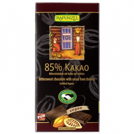 Ciocolata - Ciocolata bio amăruie 85% cacao HIH