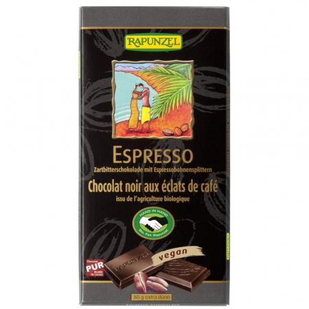 Ciocolata - Ciocolata bio amăruie cu espresso si 55% cacao HIH