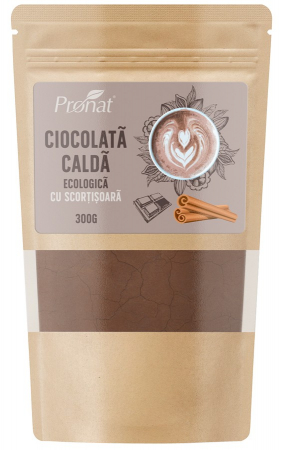 Cacao si inlocuitori - Ciocolata calda bio cu scortisoara 300g Pronat