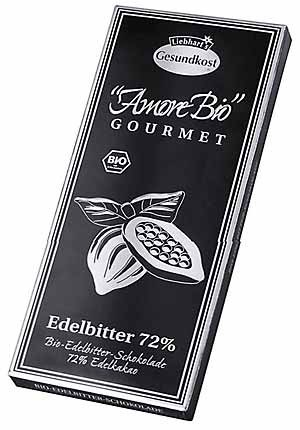 Ciocolata - Ciocolata neagra, 72% cacao, 100g Liebhart's Amore Bio