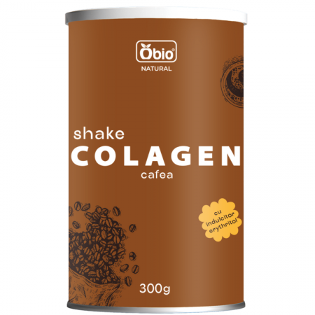 Fara zahar - Colagen shake cu cafea 300g, Obio