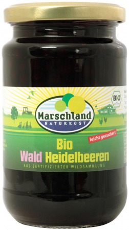 Conserve, Pateuri, creme tartinabile - Compot bio de afine de padure, 340g / 125g Marschland Naturkost