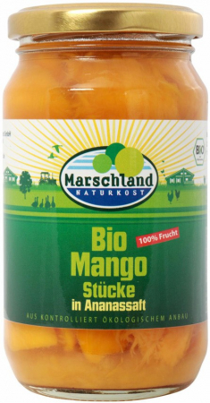 Conserve, Pateuri, creme tartinabile - Compot bio de mango jumatati, 350g / 200g Marschland Naturkost