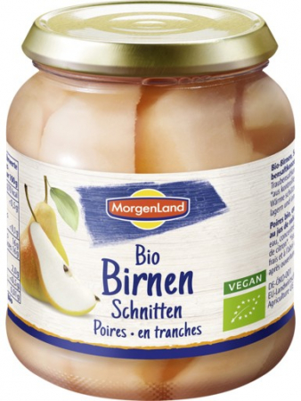 Dulceturi, gemuri, compoturi - Compot bio de pere 350g Morgenland