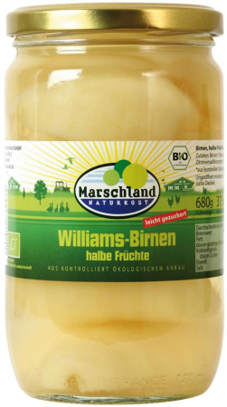 Conserve, Pateuri, creme tartinabile - Compot bio de pere 680g / 375g Marschland Naturkost