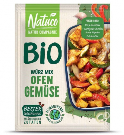 Condimente - Condiment bio pentru legume la cuptor, 34g natuco