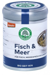Mixuri, condimente si mirodenii - Condiment bio pentru peste si fructe de mare, 55g Lebensbaum