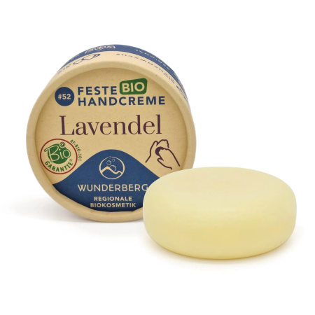 Ingrijire personala - Crema bio solida de mini - Lavanda, 75g Wunderberg