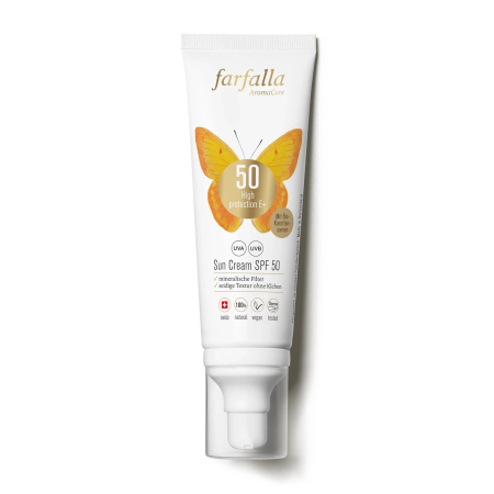 Cosmetice pentru femei - Crema de fata cu protectie solara SPF 50, 80ml Farfalla