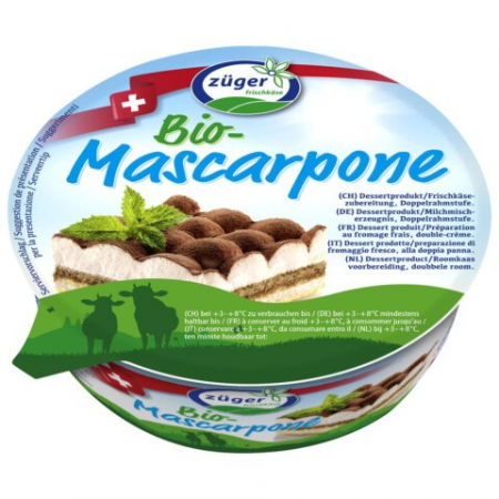 Tendinte - Crema de mascarpone bio, 250g Zuger