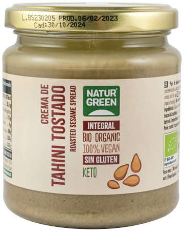 Conserve, Pateuri, creme tartinabile - Crema tartinabila bio de susan prajit (Tahini), 300g Natur Green