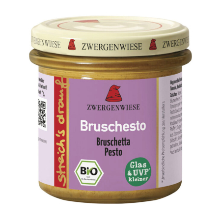 Alimente de baza - Crema tartinabila bio vegetala Bruschesto, 135g Zwergenwiese