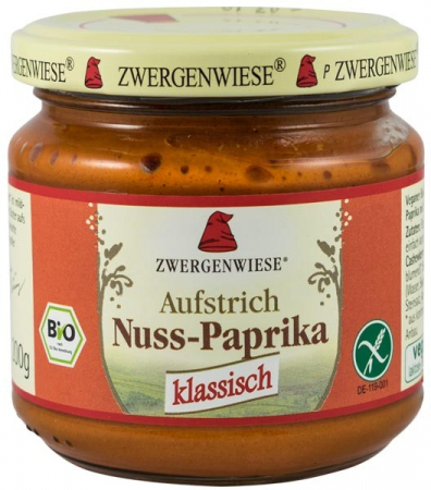 Fara lactoza - Crema tartinabila bio vegetala cu ardei si nuci caju, 200g Zwergenwiese