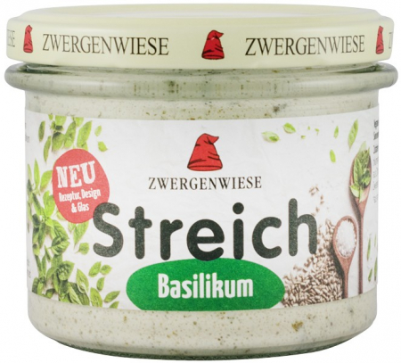 Conserve, Pateuri, creme tartinabile - Crema tartinabila bio vegetala cu busuioc, 180g Zwergenwiese