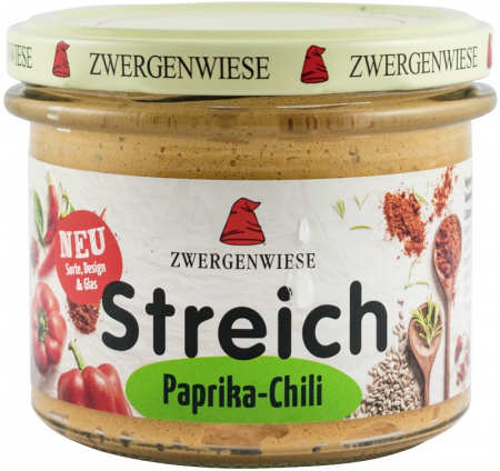 Conserve, Pateuri, creme tartinabile - Crema tartinabila bio vegetala cu paprika si chili 180g Zwergenwiese