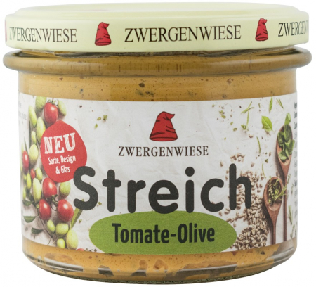 Conserve, Pateuri, creme tartinabile - Crema tartinabila bio vegetala cu rosii si masline 180g Zwergenwiese