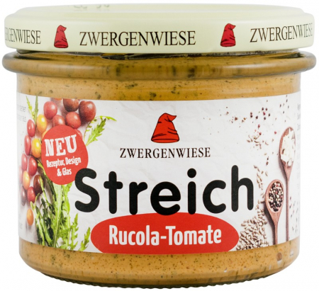 Fara lactoza - Crema tartinabila bio vegetala cu rosii si rucola, 180g Zwergenwiese