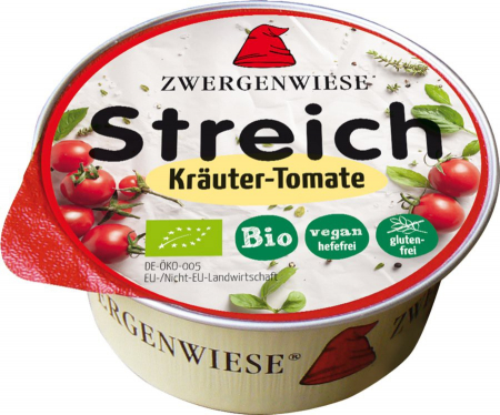 Conserve, Pateuri, creme tartinabile - Crema tartinabila bio vegetala cu rosii si verdeturi 50g Zwergenwiese