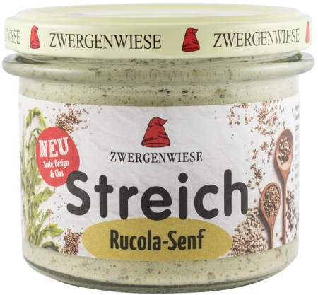 Conserve, Pateuri, creme tartinabile - Crema tartinabila bio vegetala cu rucola si mustar, 180g Zwergenwiese