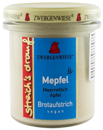 Fara lactoza - Crema tartinabila bio vegetala Mepfel, 160g Zwergenwiese