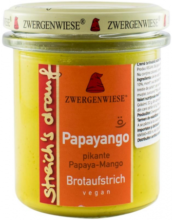 Tendinte - Crema tartinabila bio vegetala Papayango, 160g Zwergenwiese