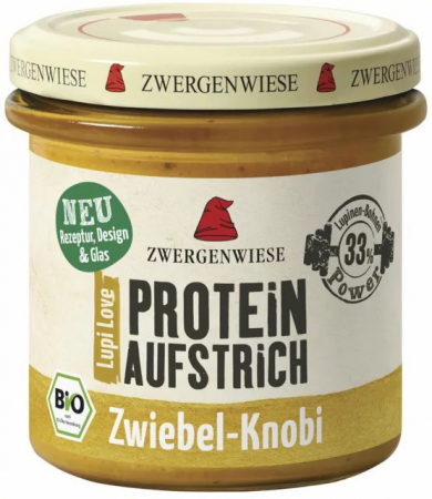 Conserve, Pateuri, creme tartinabile - Crema tratinabila proteica bio cu ceapa si usturoi, 135g Zwergenwiese