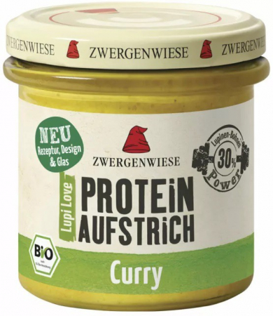Conserve, Pateuri, creme tartinabile - Crema tratinabila proteica bio cu curry, 135g Zwergenwiese
