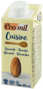 Bauturi vegetale - Crema vegetala bio din migdale, pentru gatit, 200ml Ecomil Cuisine