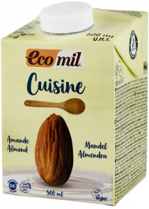 Bauturi vegetale - Crema vegetala bio din migdale, pentru gatit, 500ml Ecomil Cuisine