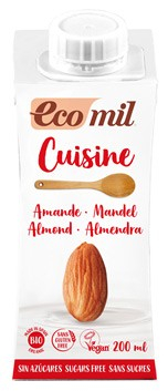 Creme - Crema vegetala bio pentru gatit din migdale natur, 200ml Ecomil Cuisine