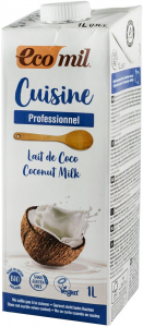 Creme - Crema vegetala bio pentru gatit pe baza de cocos, 1000ml Ecomil Cuisine