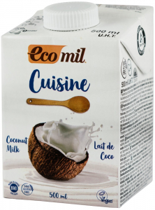 Tendinte - Crema vegetala bio pentru gatit pe baza de cocos, 500ml Ecomil Cuisine
