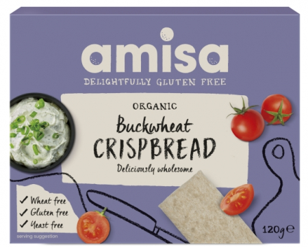 Fara gluten - Crispbread (painici) din hrisca integrala fara gluten bio 120g