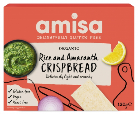 Snacksuri - Crispbread (painici) din orez si amaranth fara gluten bio 120g