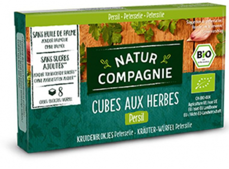 Semipreparate - Cuburi bio cu verdeturi si patrunjel, 80g Natur Compagnie