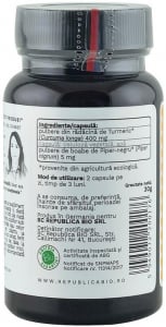 Curcuma bio (Turmeric) din India (405 mg), 60 capsule (30 g) [2]